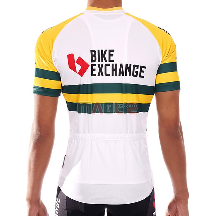Maglia Bike Exchange Manica Corta 2021 Campione Australia